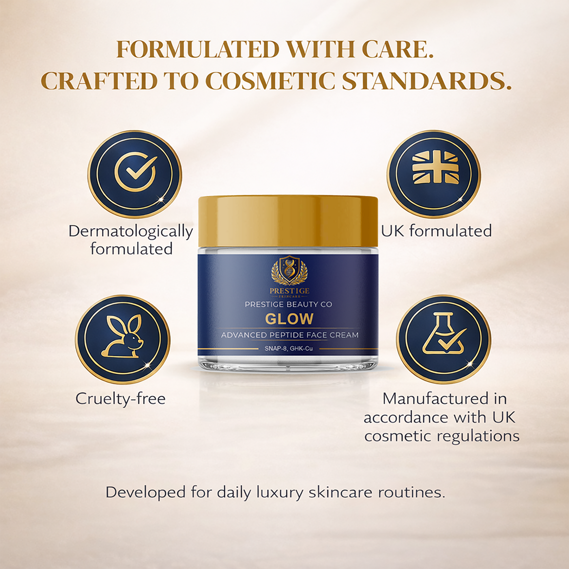 Deep Hydration. Silky Finish. Short paragraph: A lightweight yet indulgent formula that absorbs effortlessly, leaving skin smooth, nourished and velvety-soft. Designed for daily use, morning or evening.