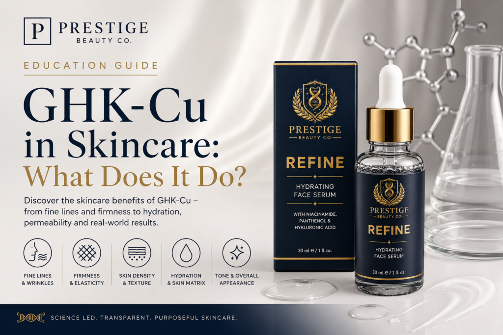 GHK-Cu skincare guide exploring copper peptide benefits for skin
