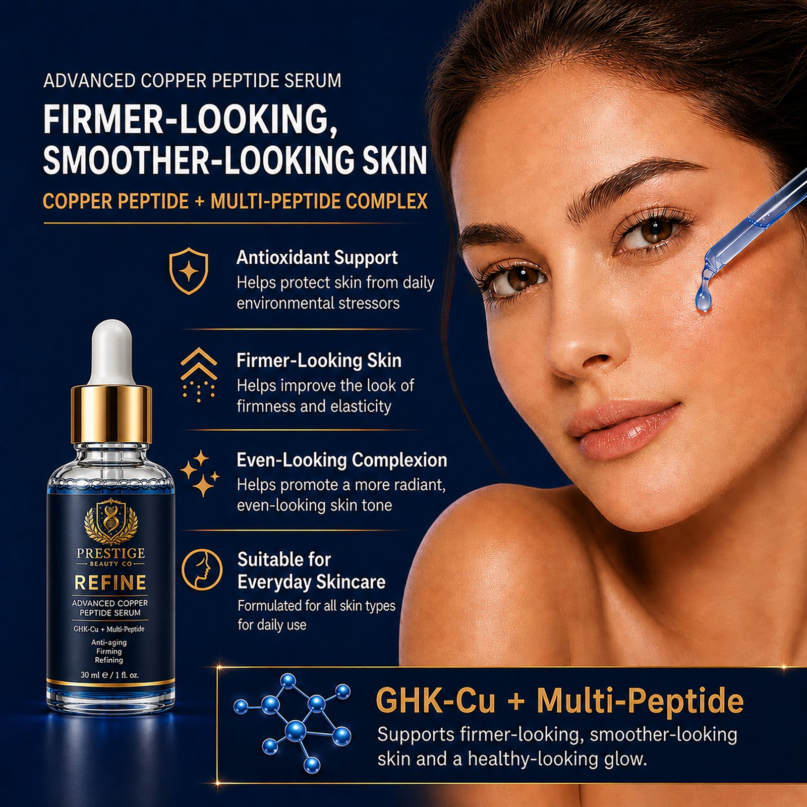 REFINE GHK-Cu peptide serum skincare benefits